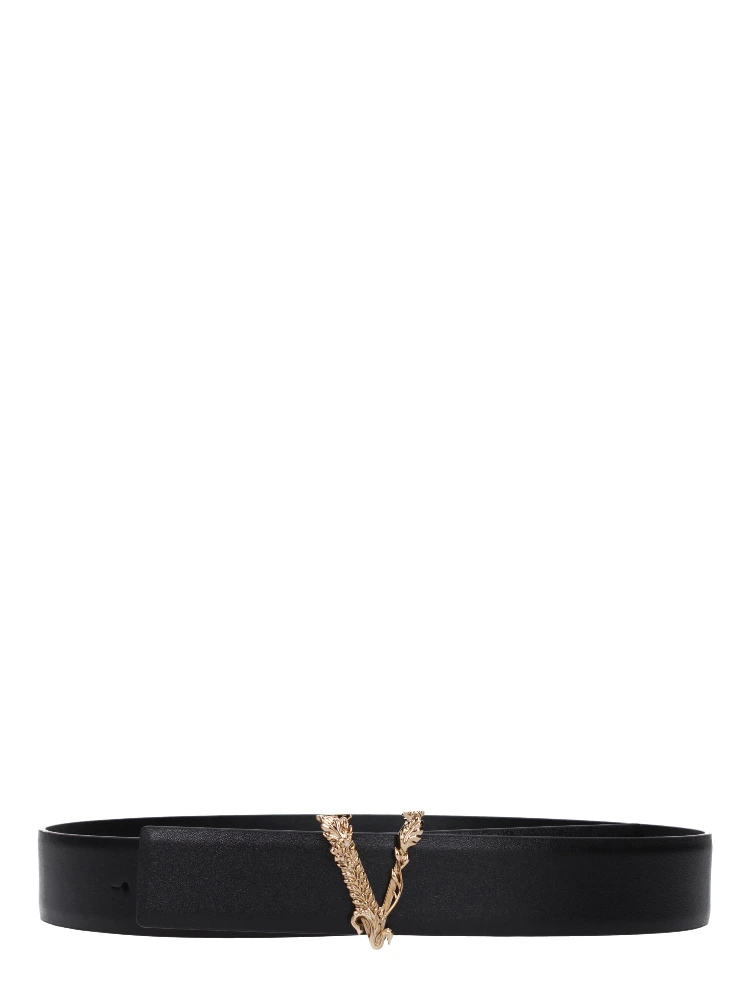 Black Leather Regular Belt