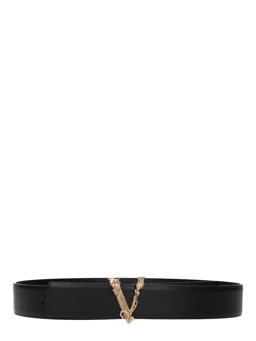 Black Leather Regular Belt