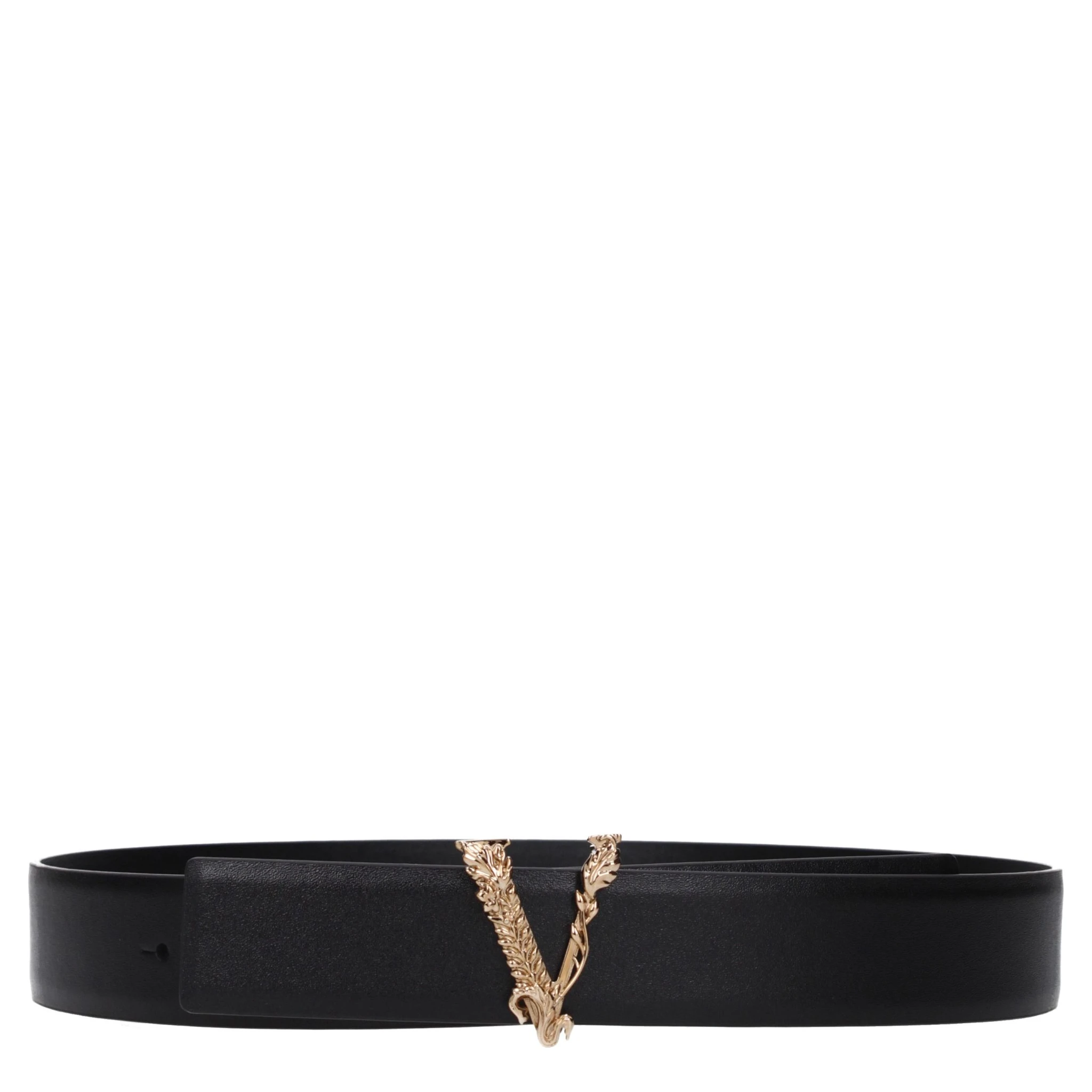 Black Leather Regular Belt