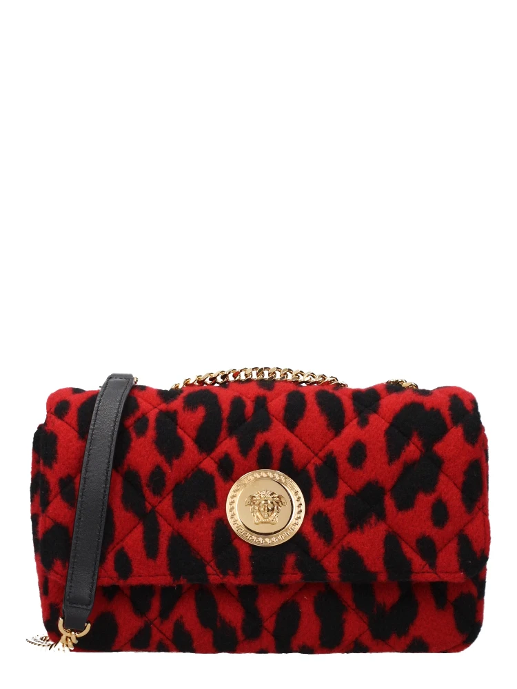 Red Wool Shoulder Bag
