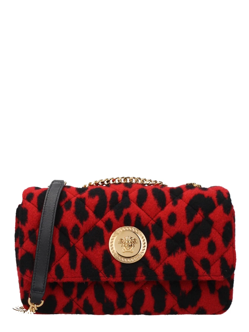 Red Wool Shoulder Bag