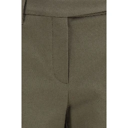 Bicolor Cotton Dress Pants