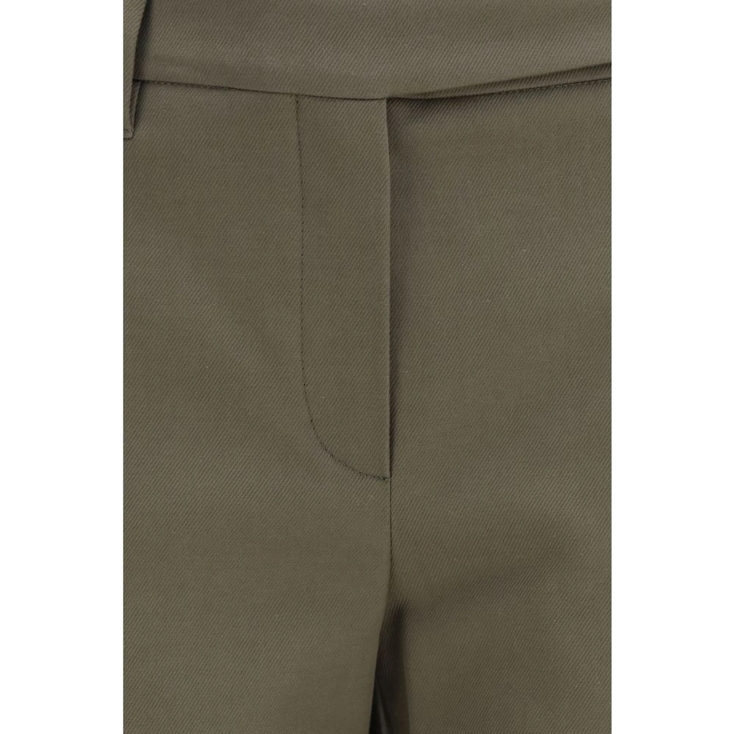 Bicolor Cotton Dress Pants