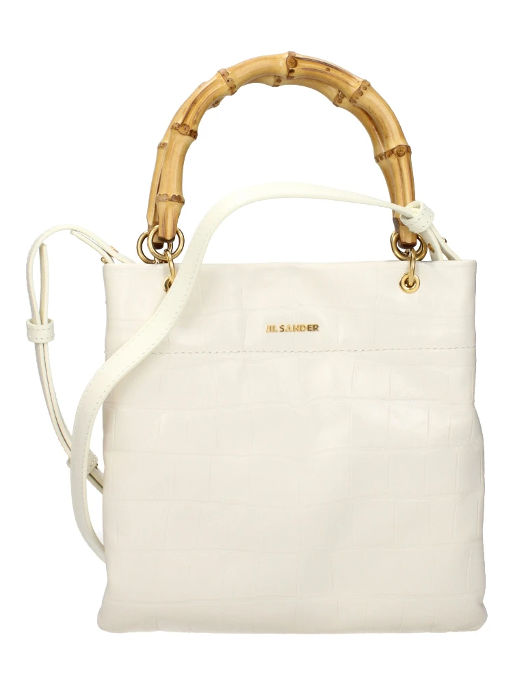 Beige Leather Handbag