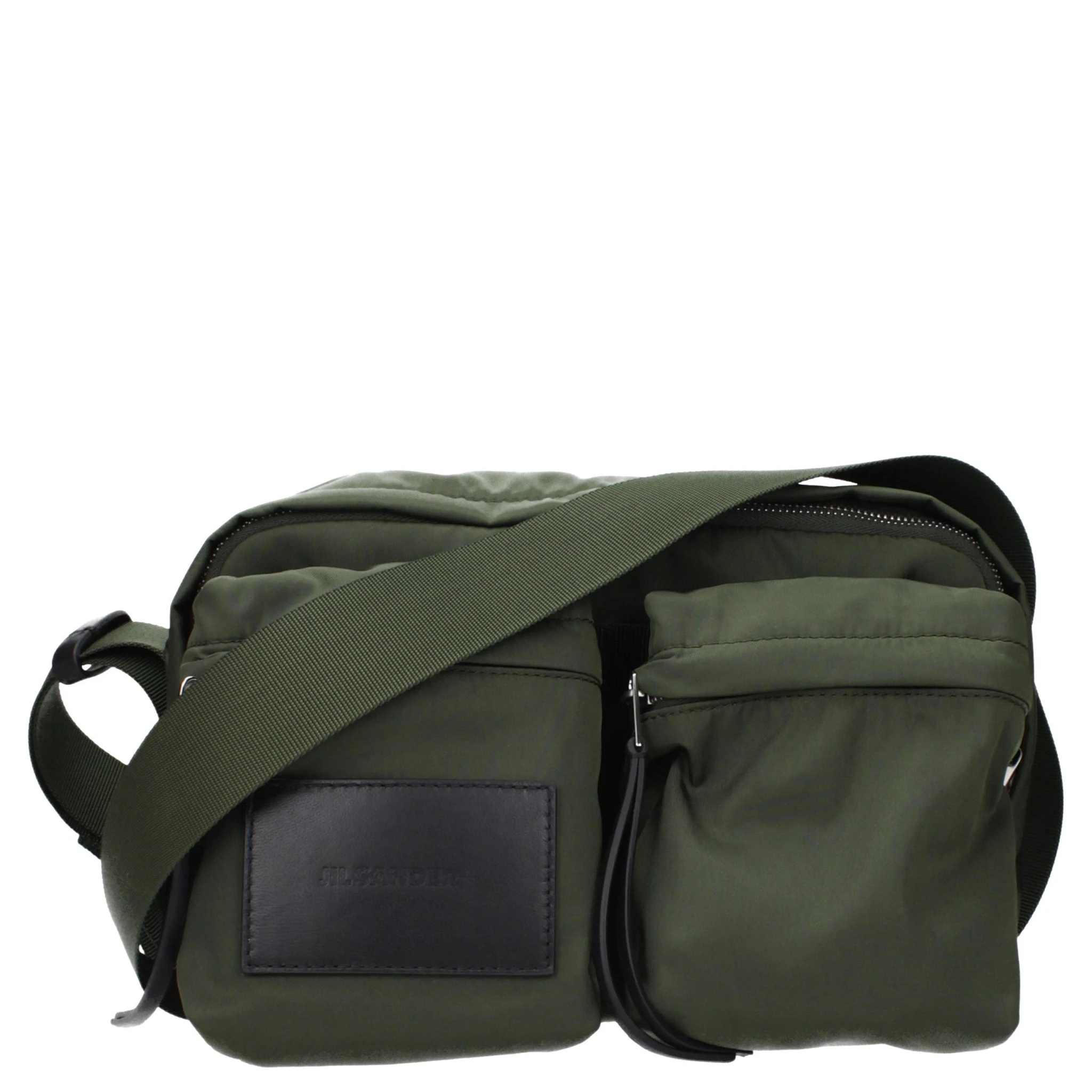 Green Nylon Crossbody Bag