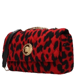 Red Wool Shoulder Bag