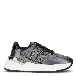 Gray Calf Leather Bos Taurus Athletic Sneakers