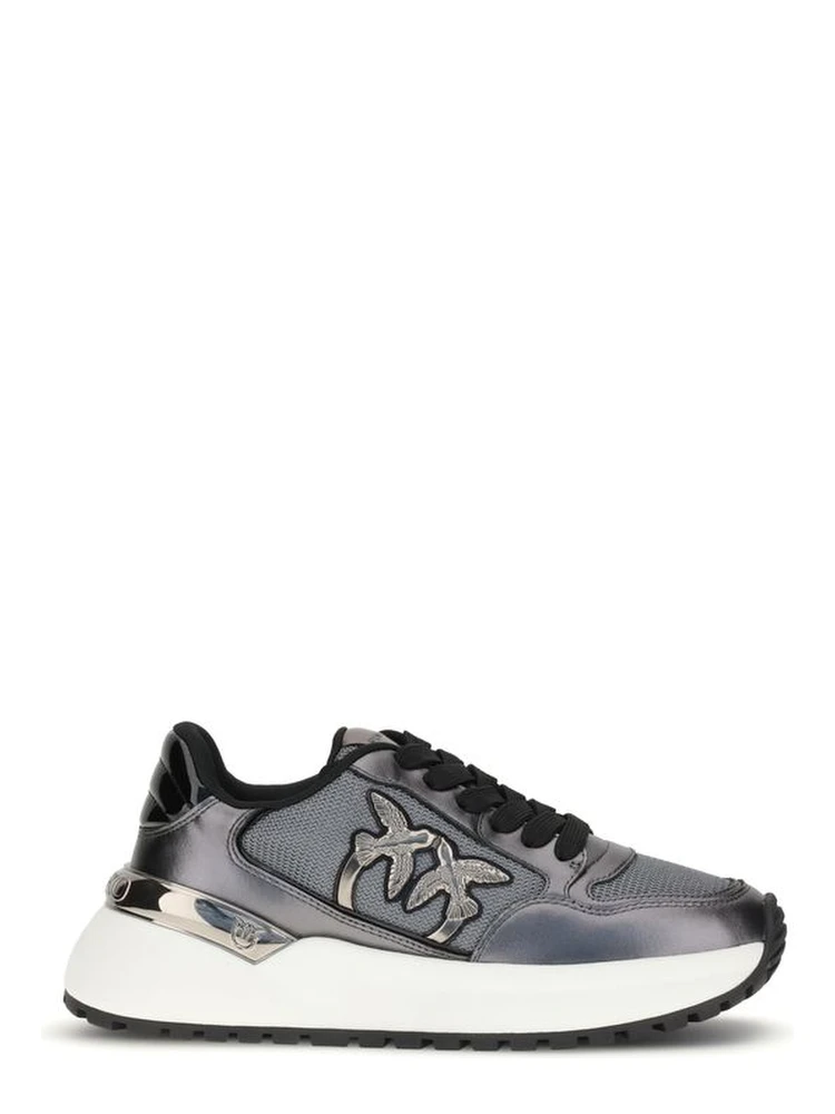 Gray Calf Leather Bos Taurus Athletic Sneakers