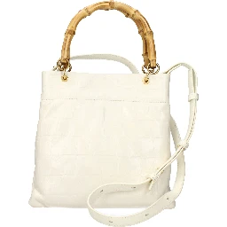 Beige Leather Handbag
