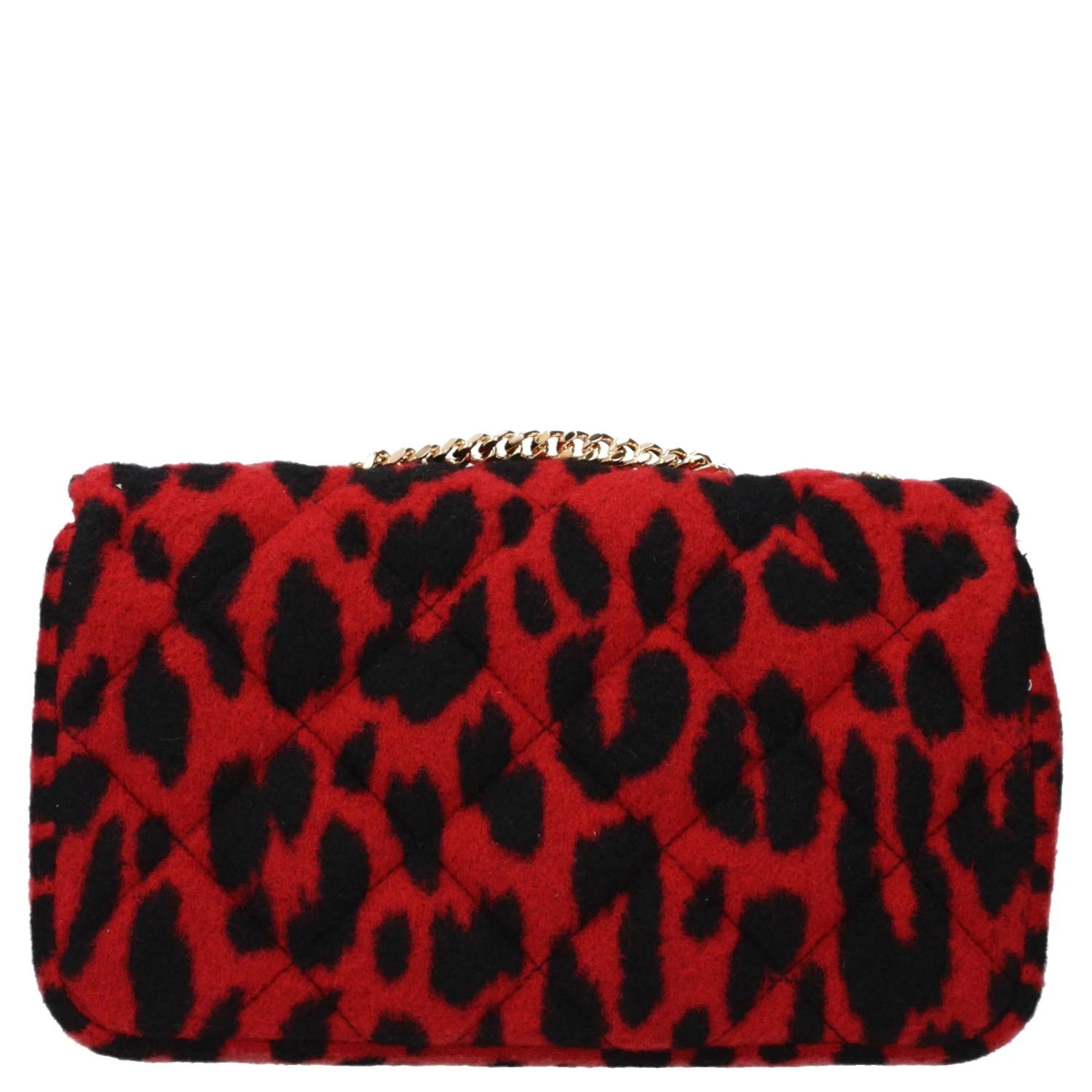 Red Wool Shoulder Bag