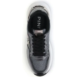 Gray Calf Leather Bos Taurus Athletic Sneakers