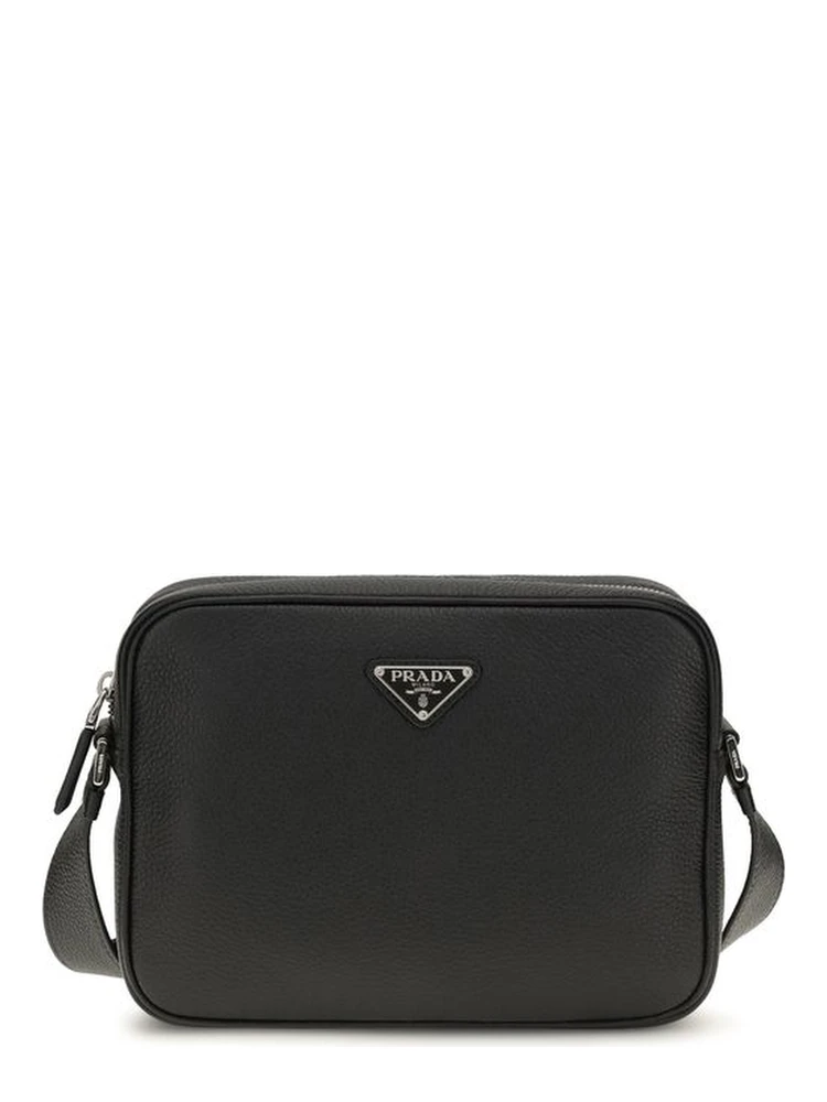 Black Calf Leather Bos Taurus Shoulder Bag