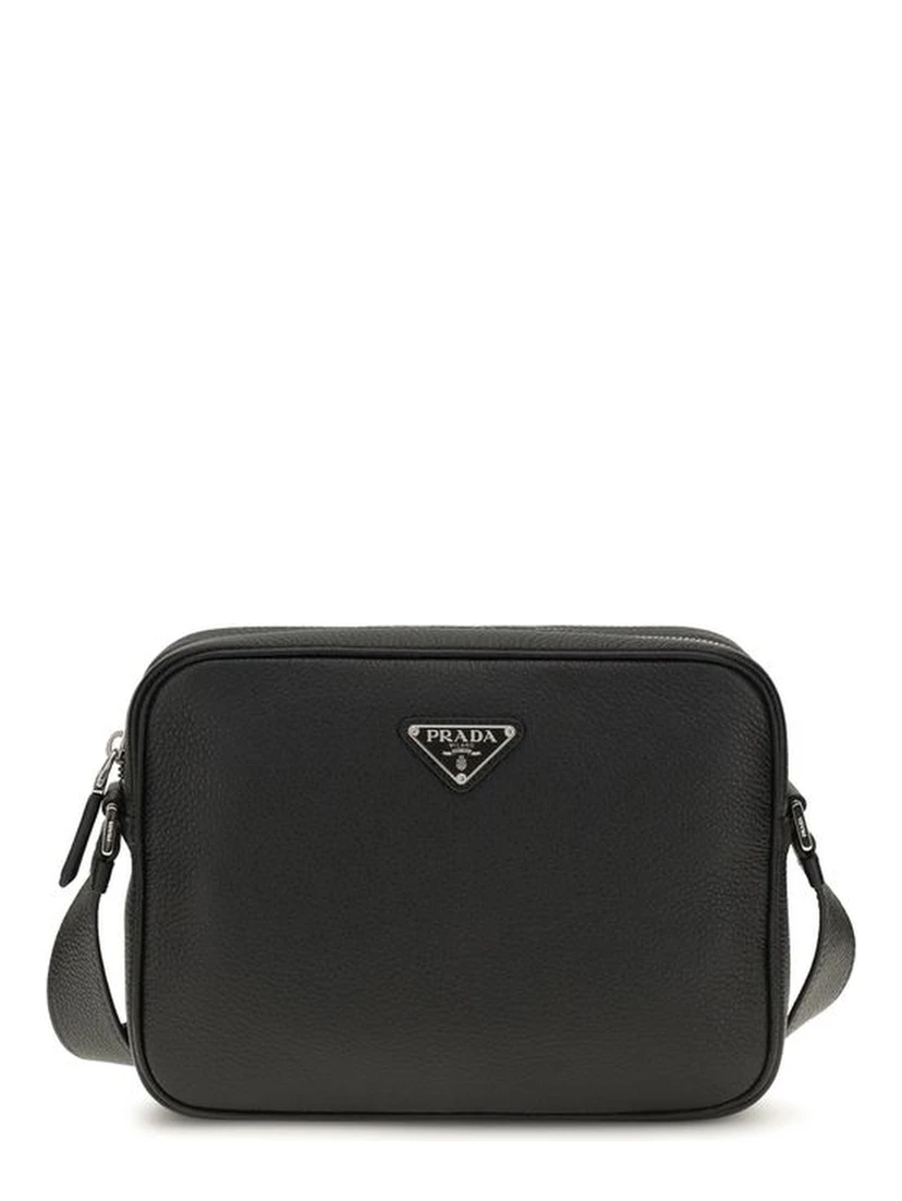 Black Calf Leather Bos Taurus Shoulder Bag