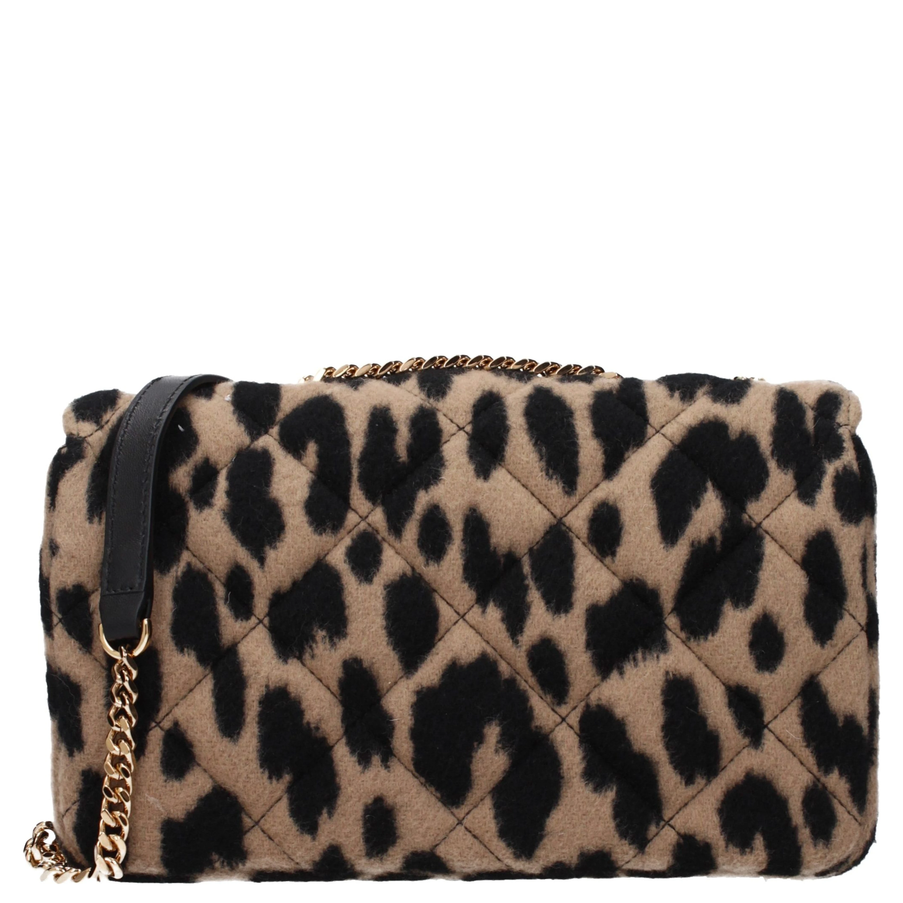 Brown Wool Shoulder Bag