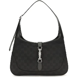 Black Fabric Shoulder Bag