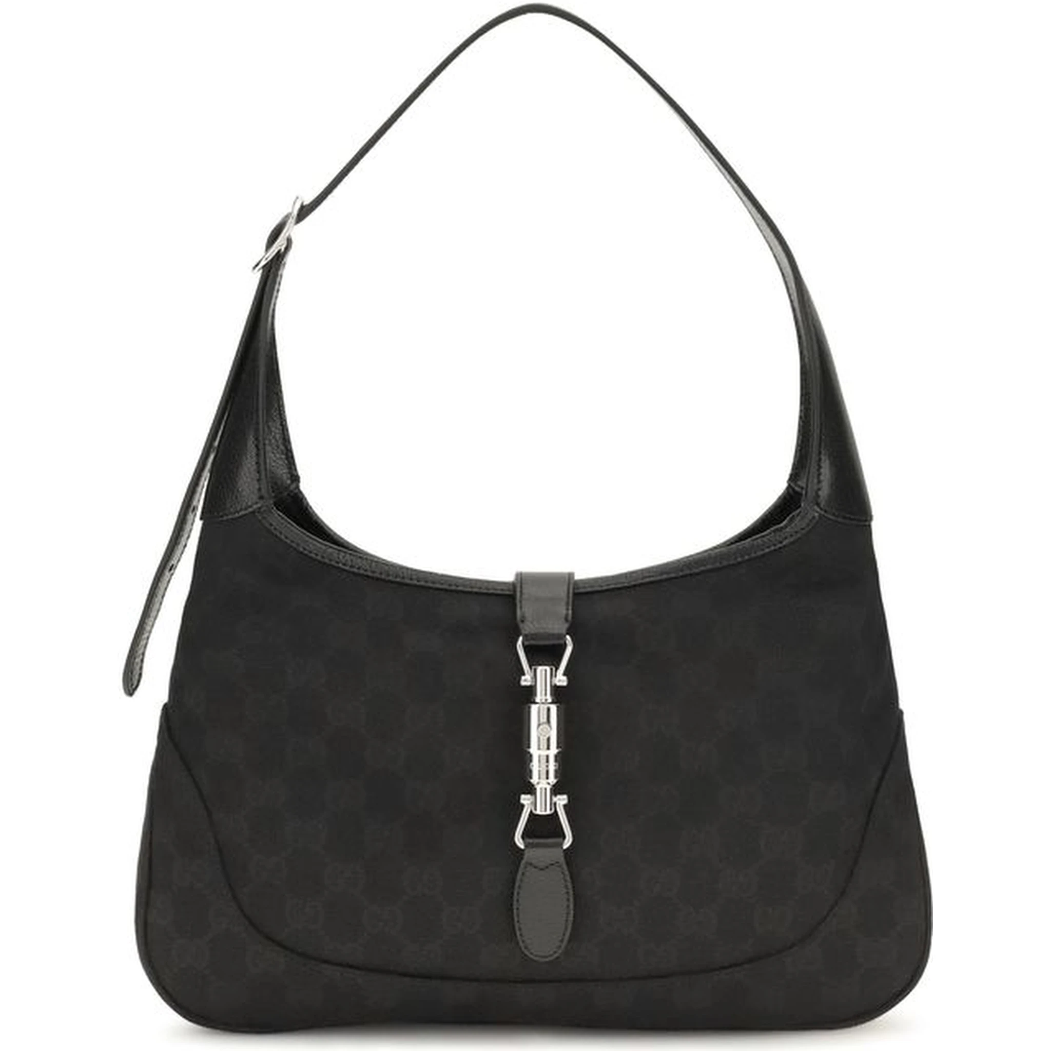 Black Fabric Shoulder Bag