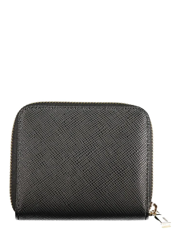 Nero Poliuretano Women Wallet alternative