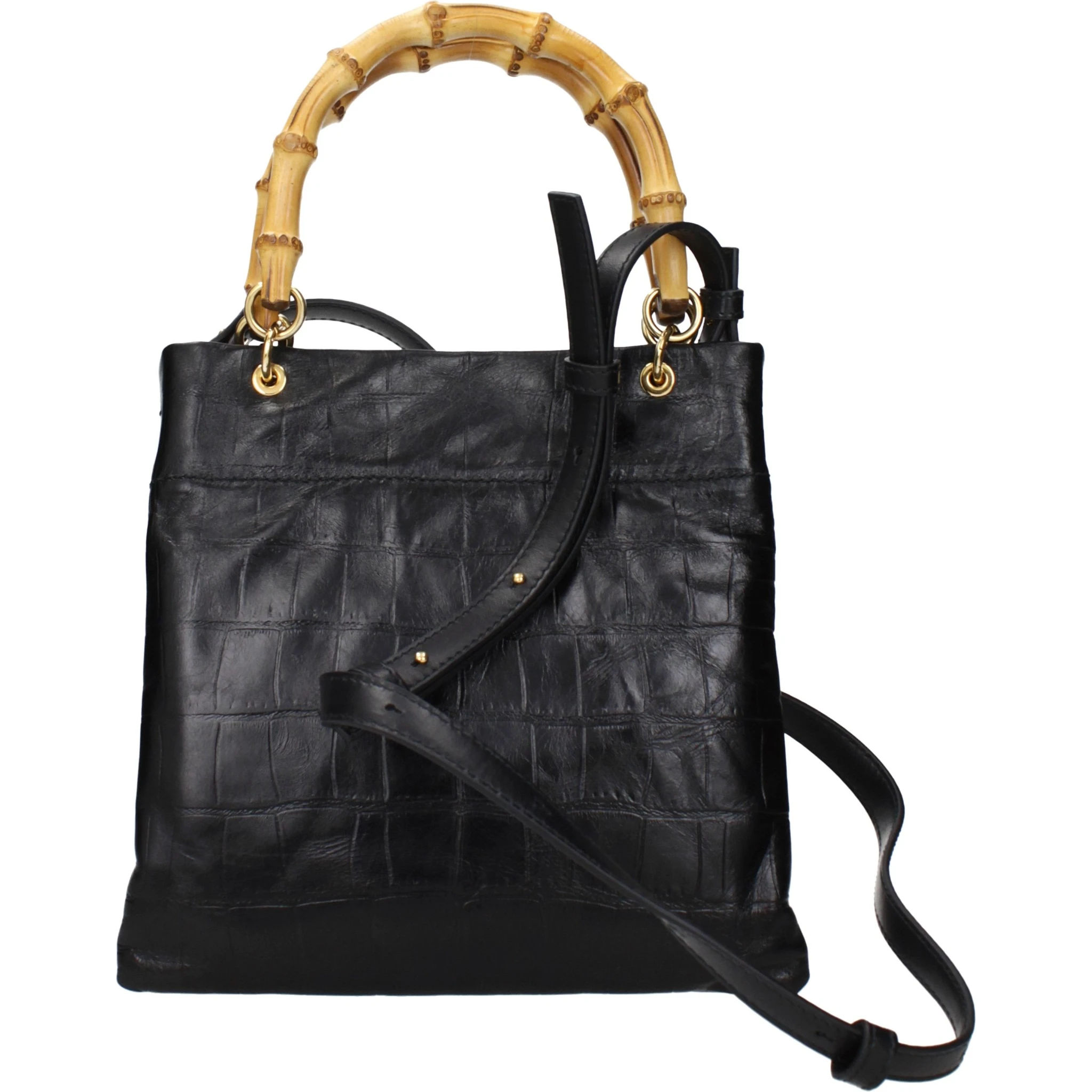 Black Leather Handbag