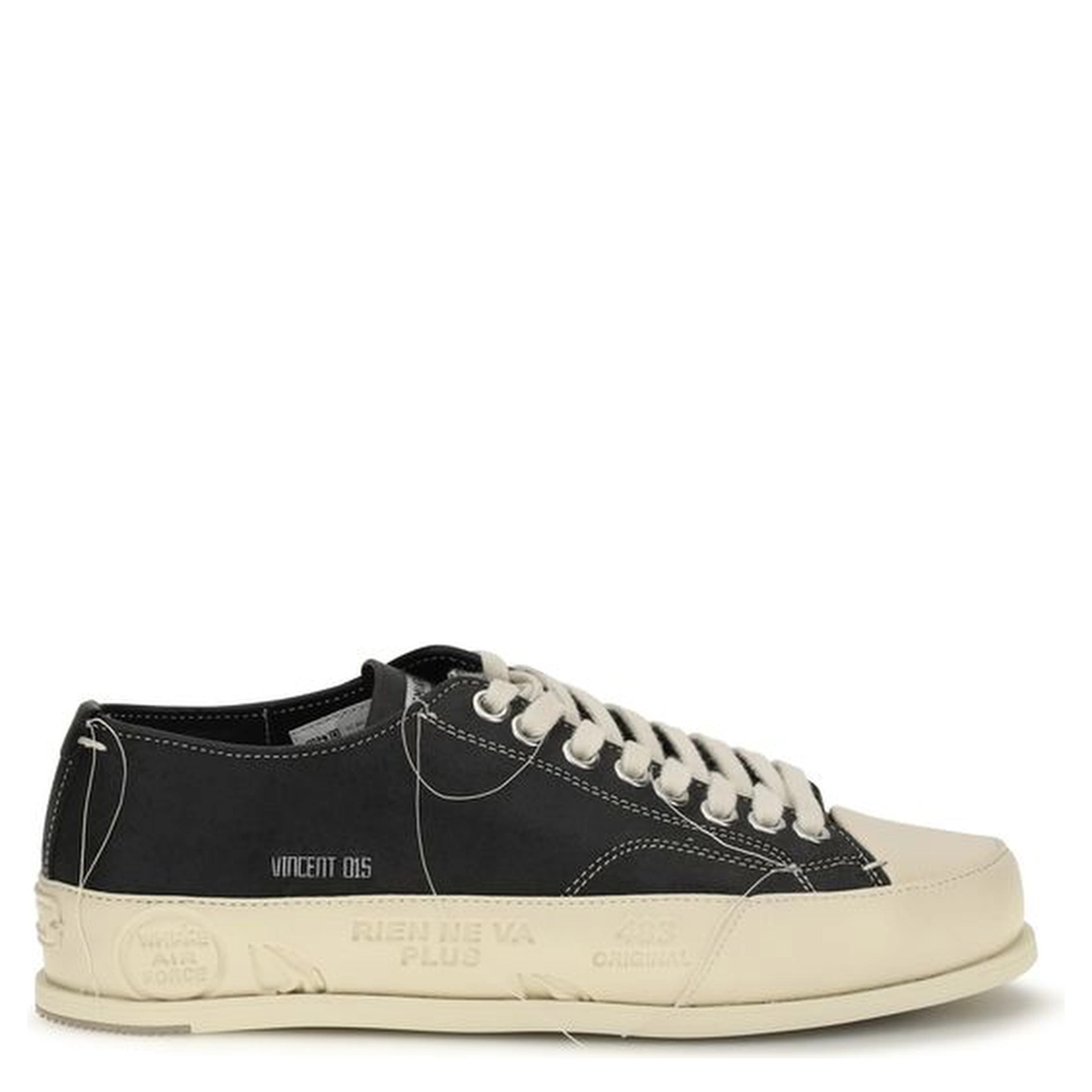 Black Calf Leather Bos Taurus Low Top Sneakers