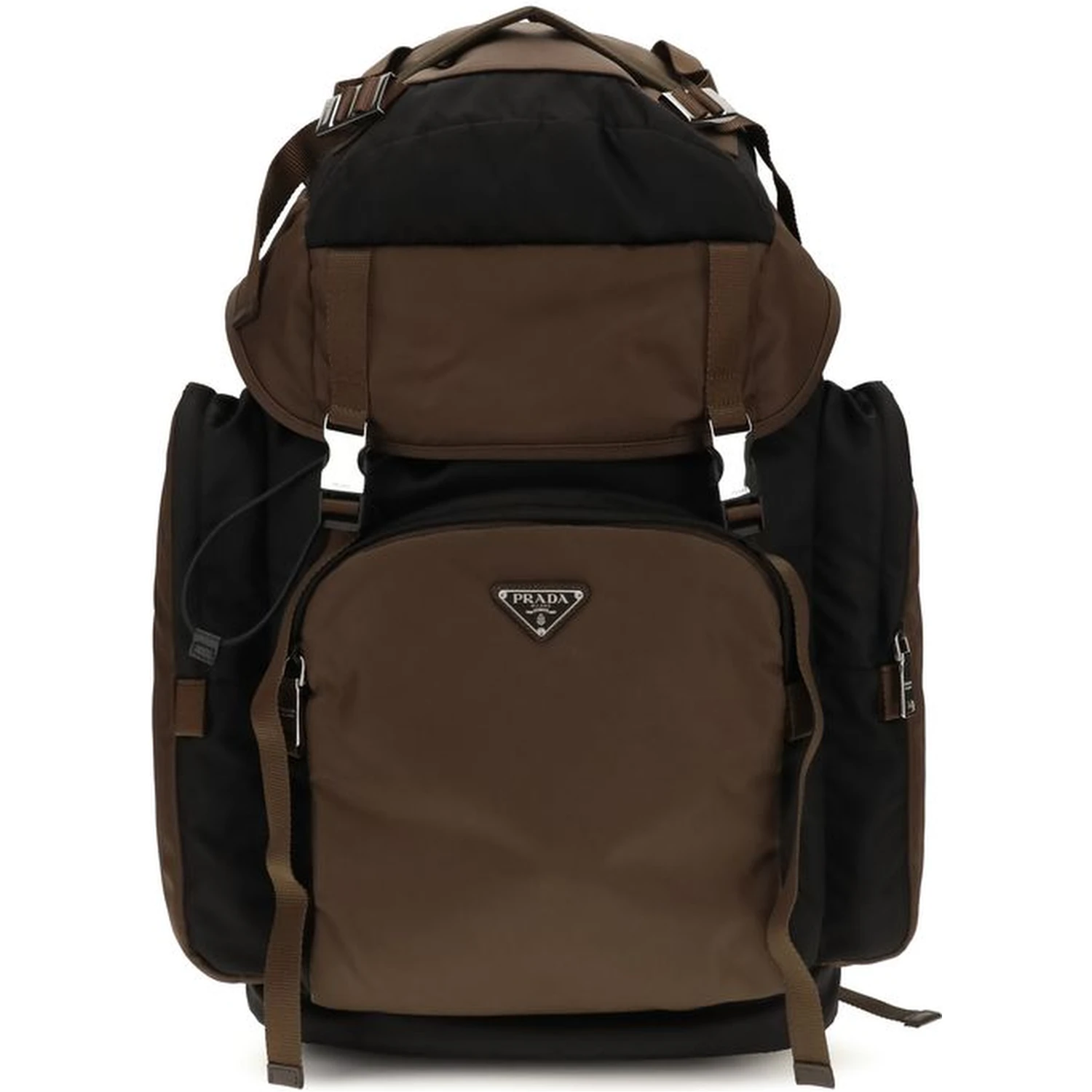 Brown Recycled Polyamide Backpack