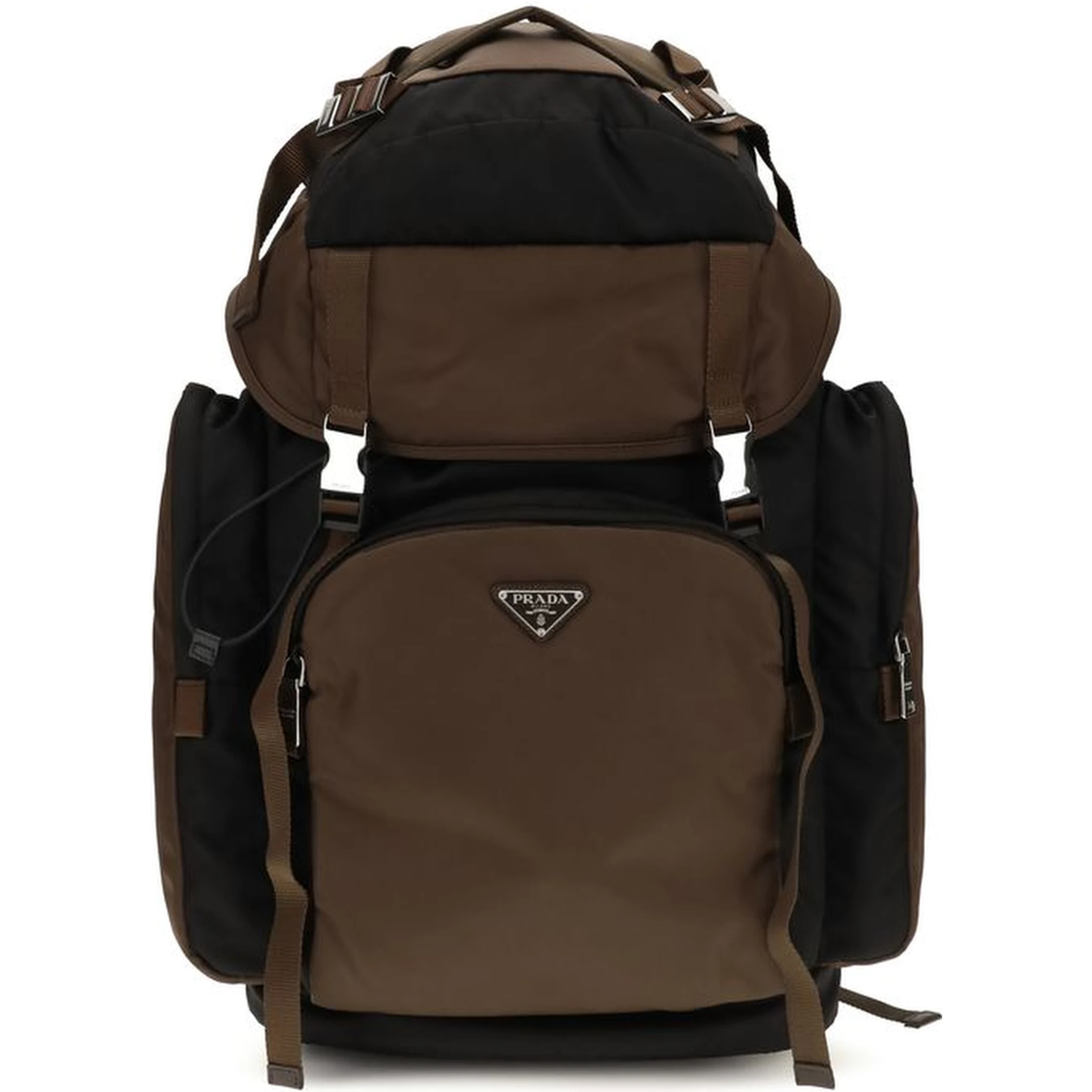 Brown Recycled Polyamide Backpack