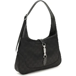Black Fabric Shoulder Bag