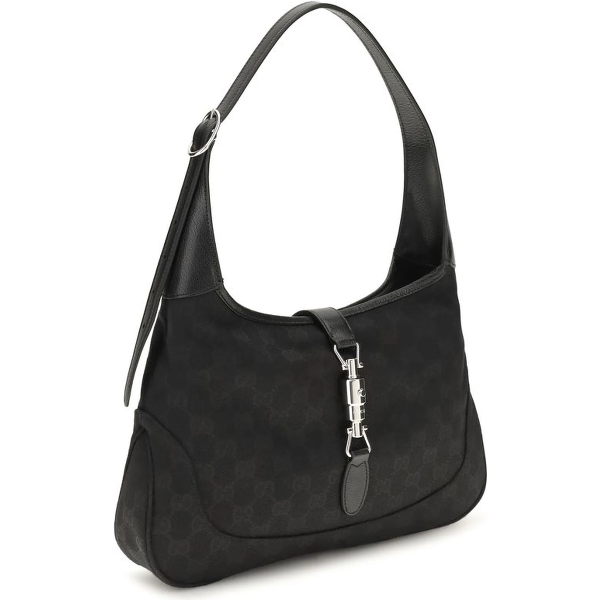 Black Fabric Shoulder Bag