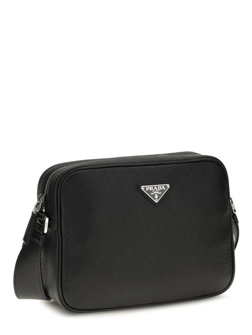 Black Calf Leather Bos Taurus Shoulder Bag
