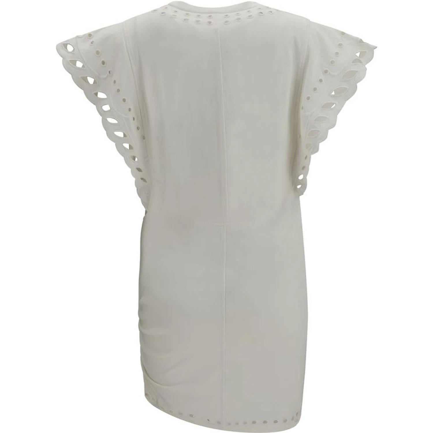 White Cotton Casual Dress