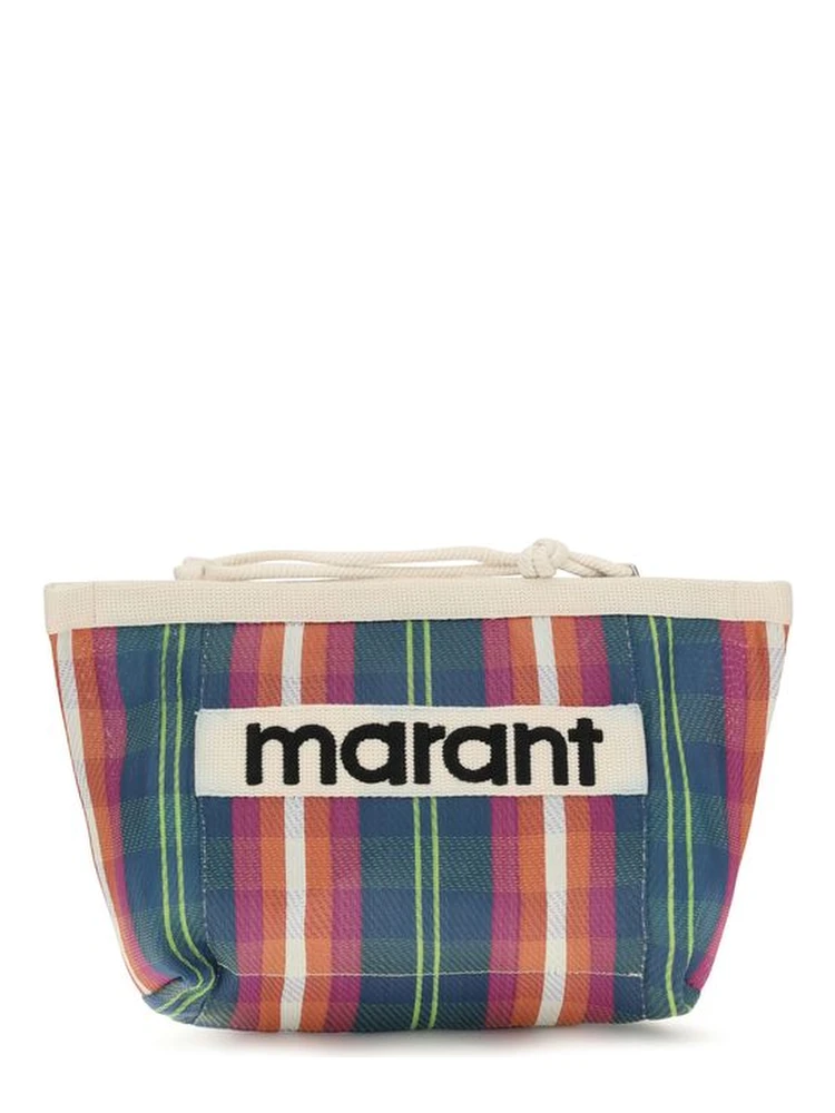 Multicolor Nylon Clutch Bag