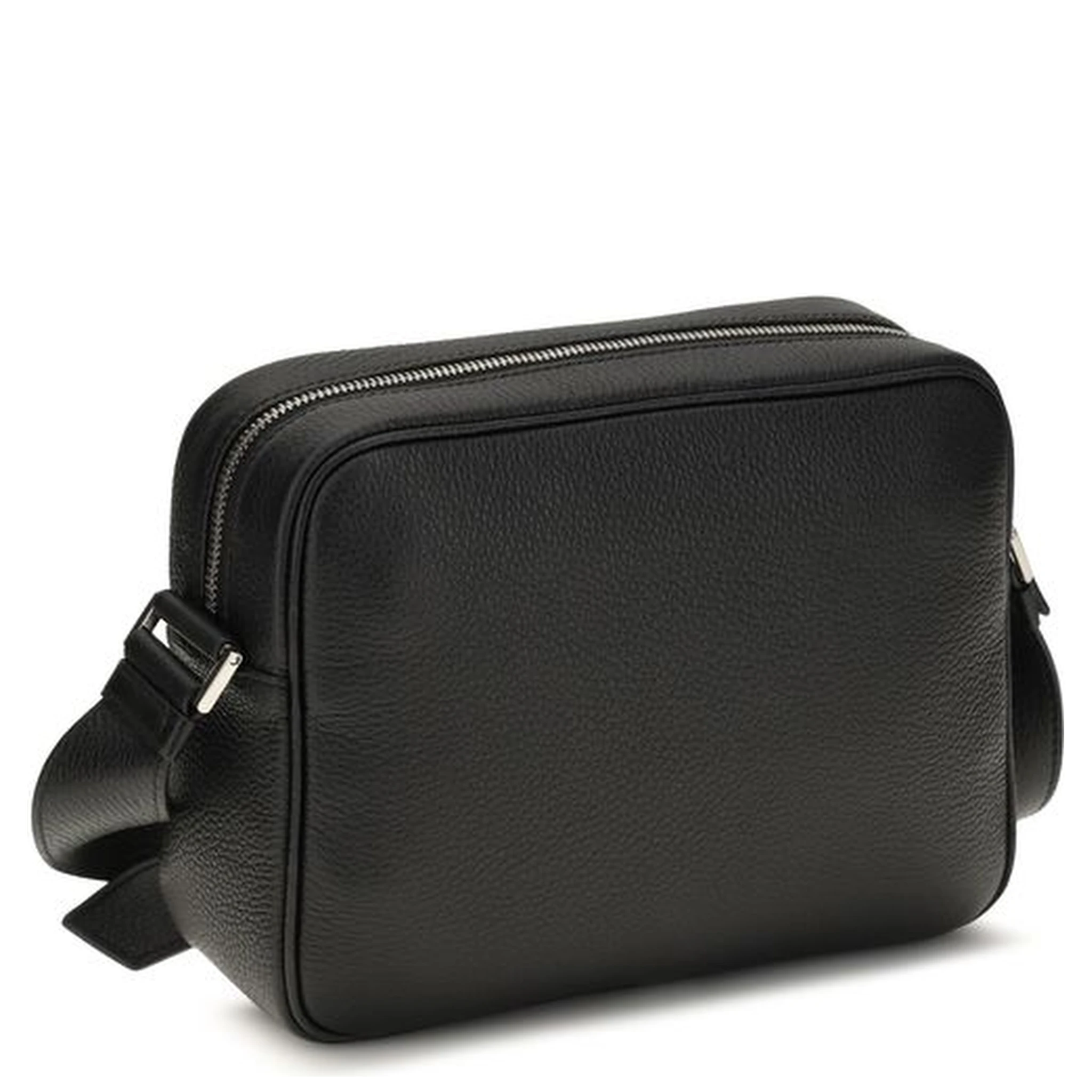Black Calf Leather Bos Taurus Shoulder Bag