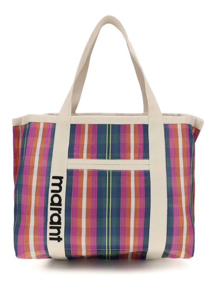 Multicolor Nylon Shoulder Bag