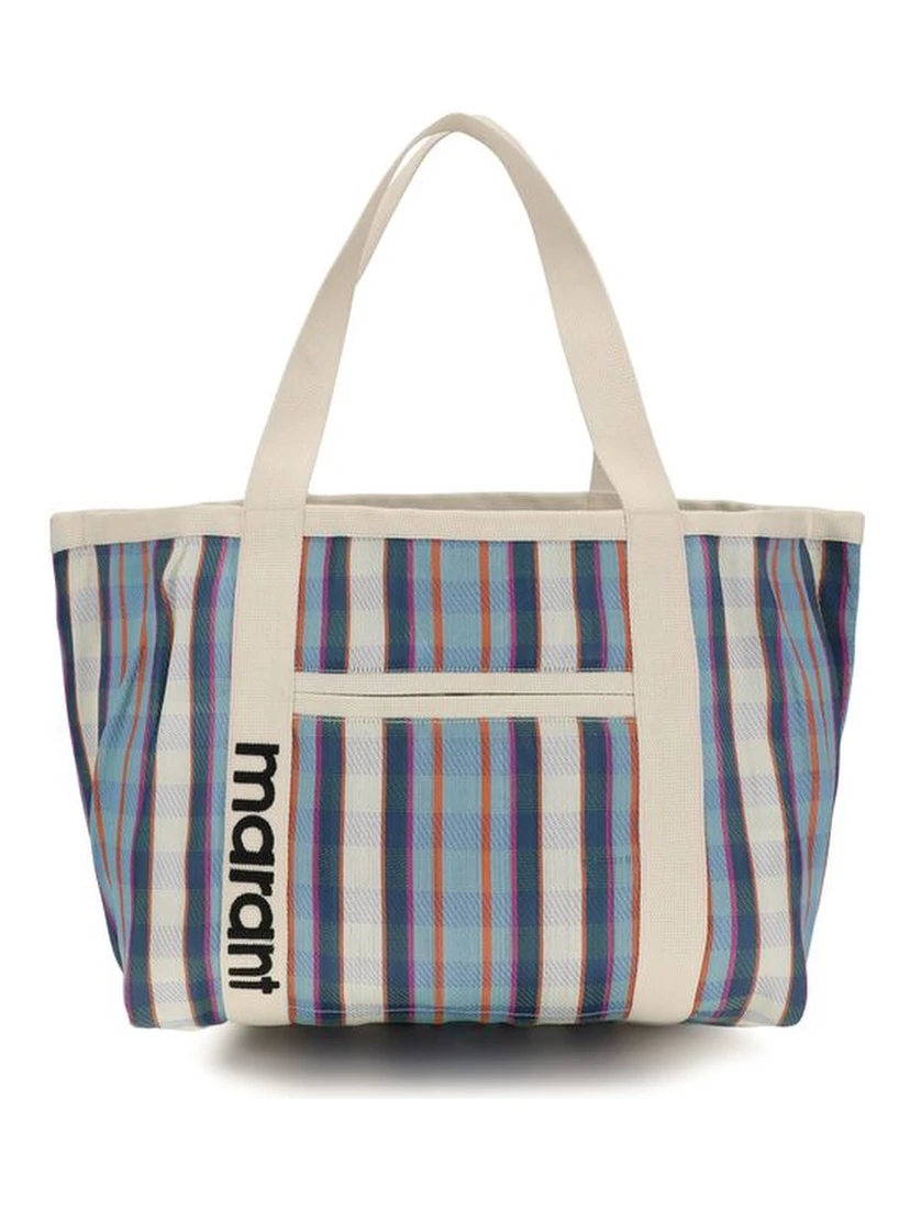 Multicolor Nylon Shoulder Bag
