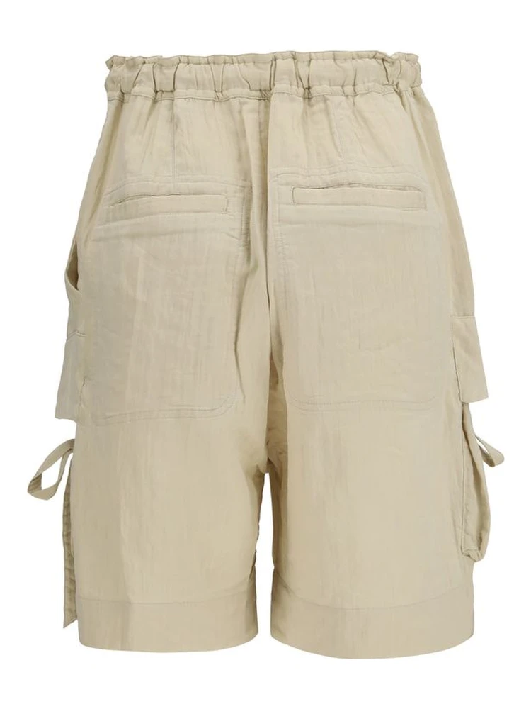 Beige Viscose Bermuda Shorts alternative
