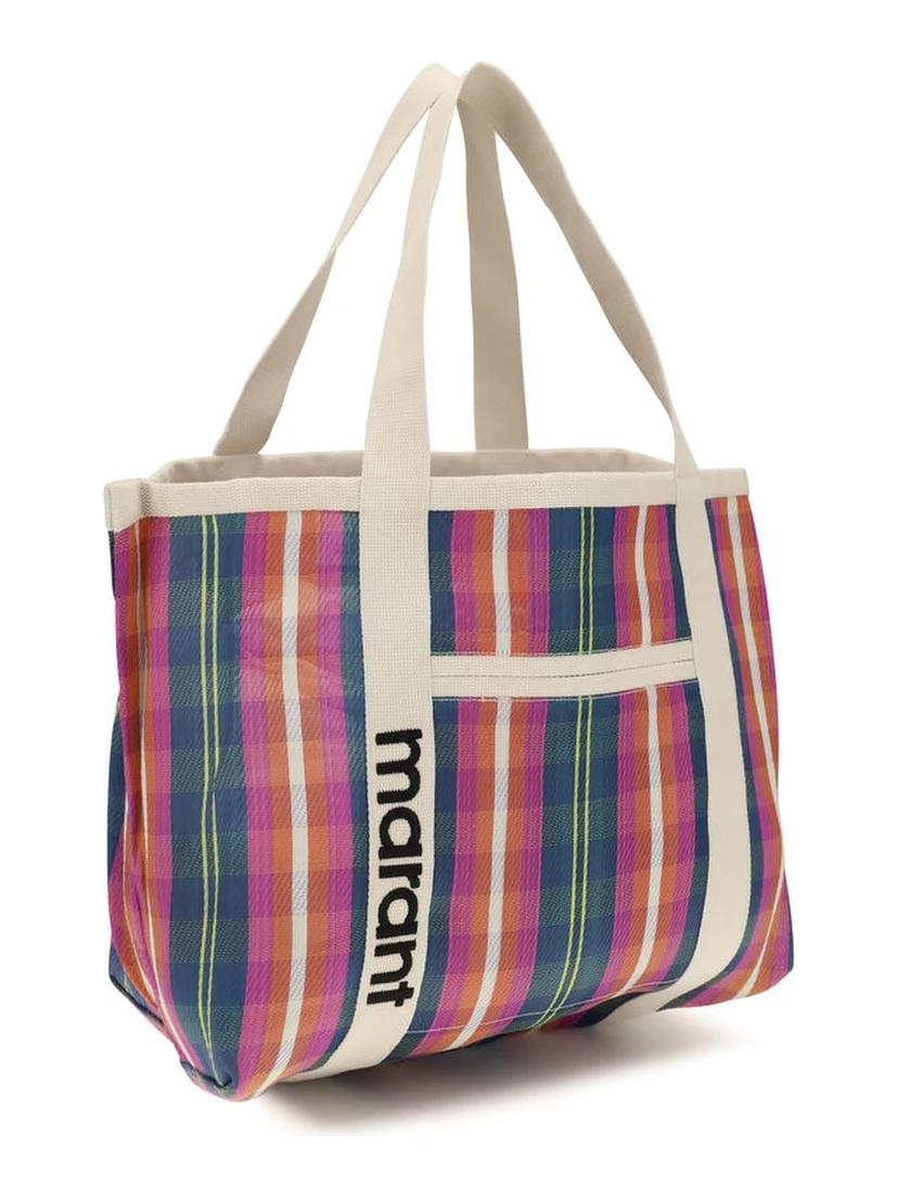 Multicolor Nylon Shoulder Bag
