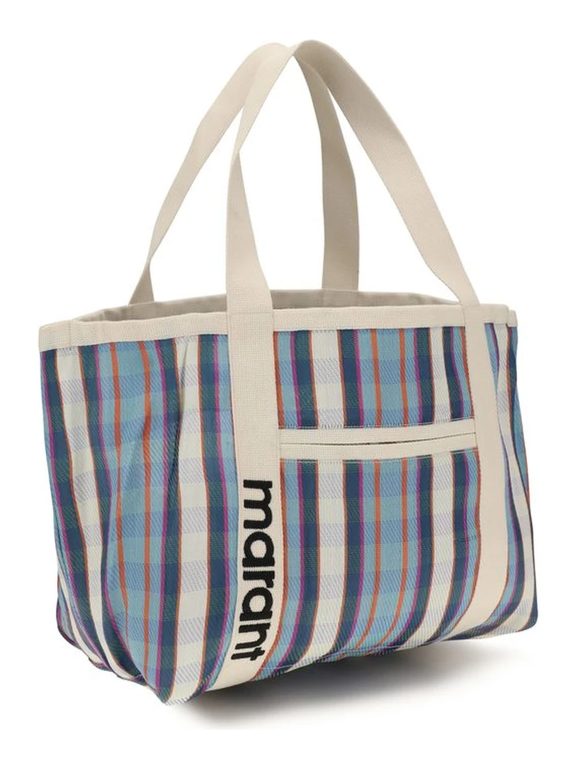 Multicolor Nylon Shoulder Bag
