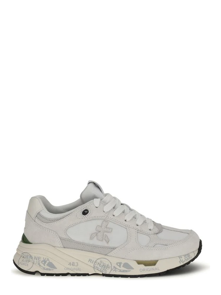 White Polyamide Chunky Sneakers