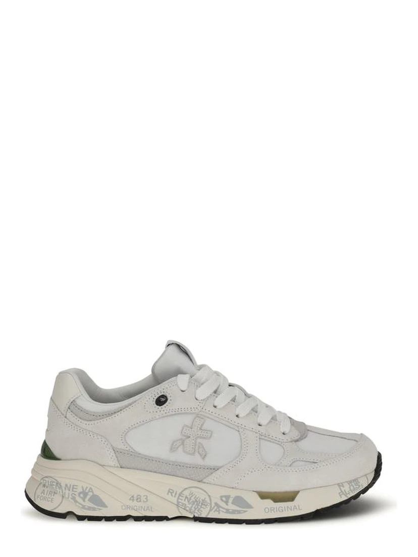 White Polyamide Chunky Sneakers