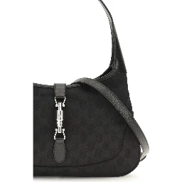 Black Fabric Shoulder Bag