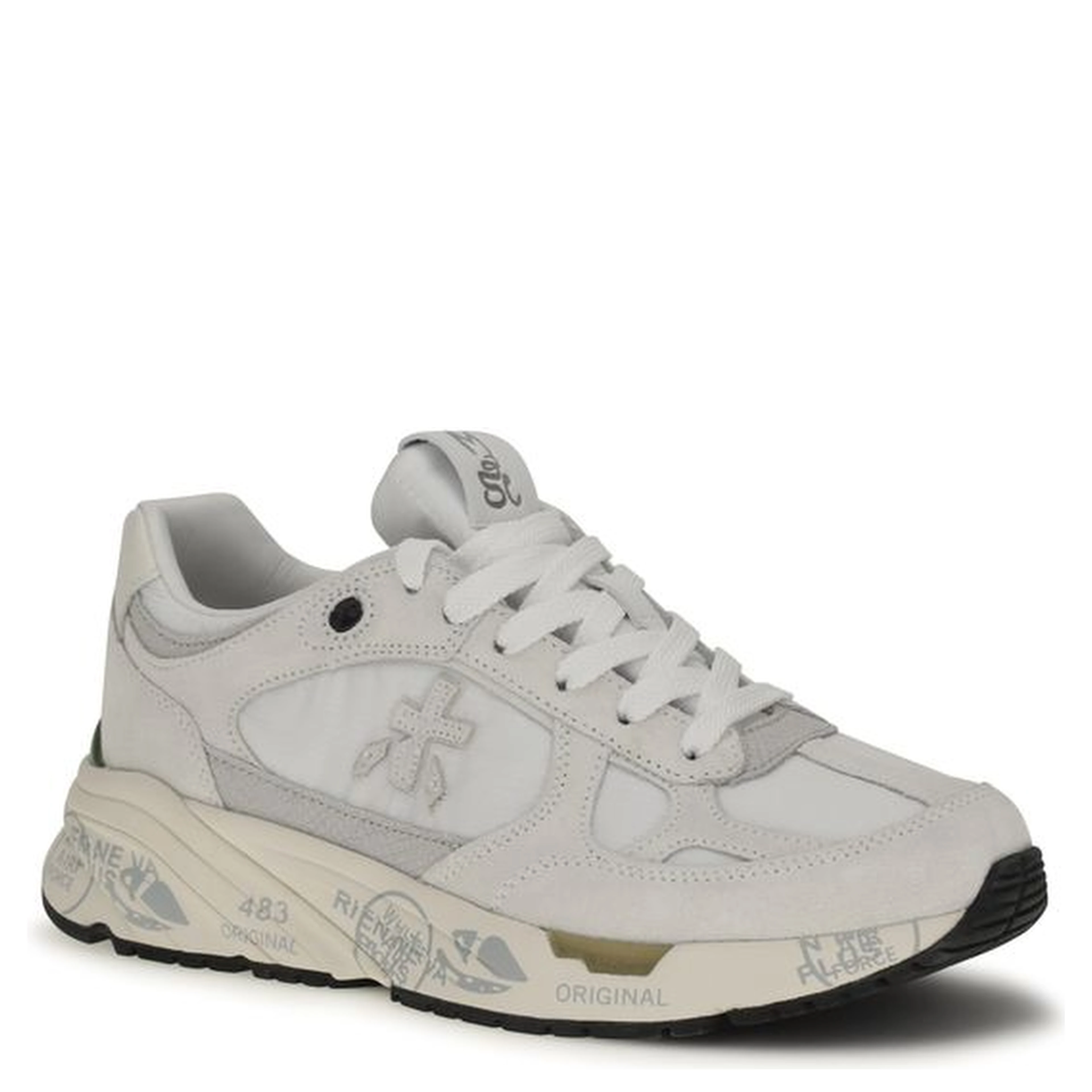 White Polyamide Chunky Sneakers