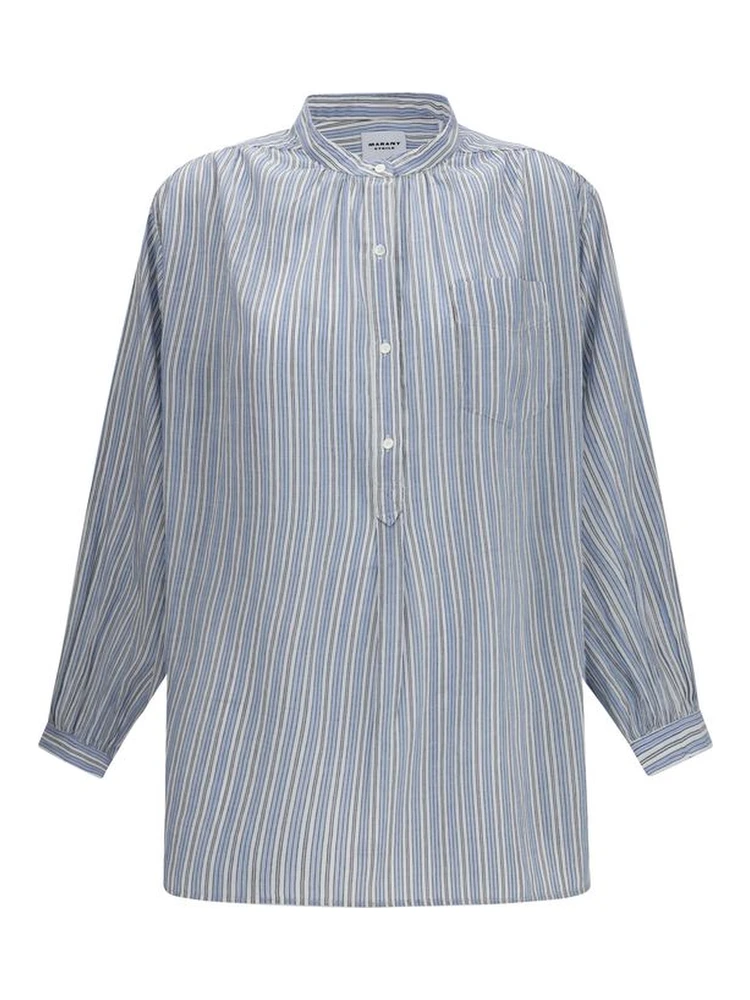Blue Cotton Blouse