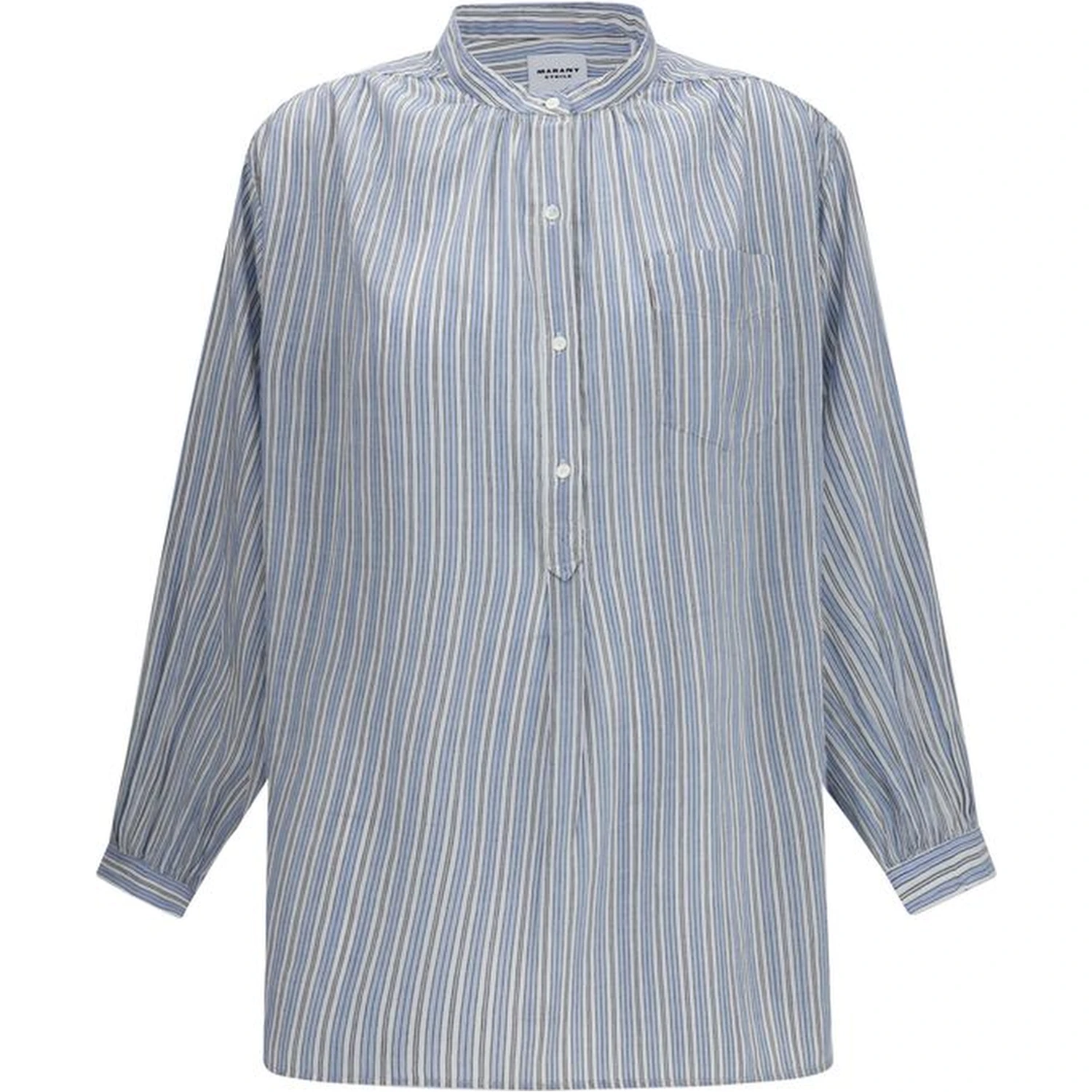 Blue Cotton Blouse