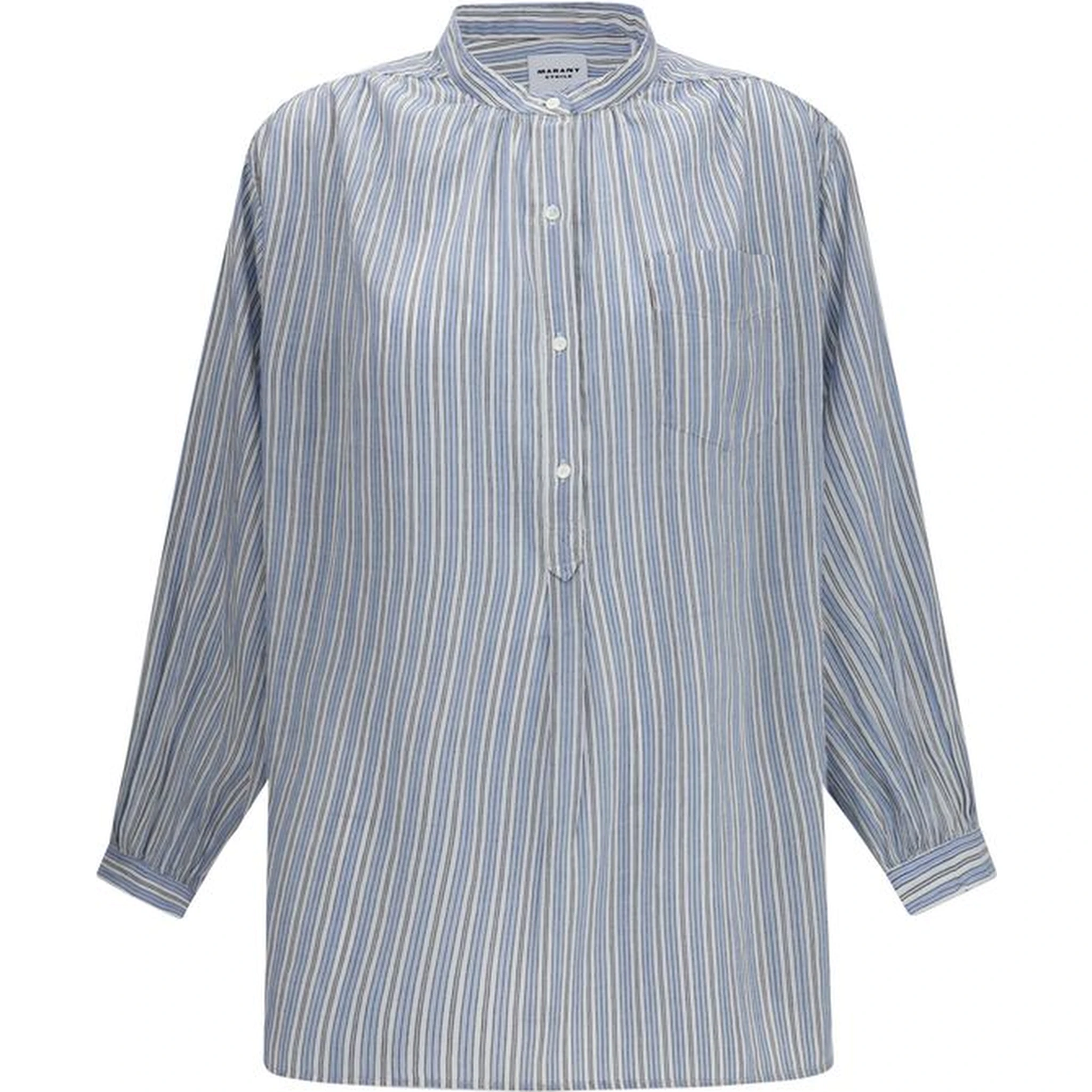 Blue Cotton Blouse