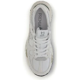 White Polyamide Chunky Sneakers