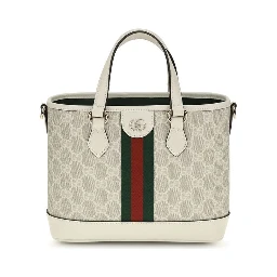 White Fabric Shoulder Bag