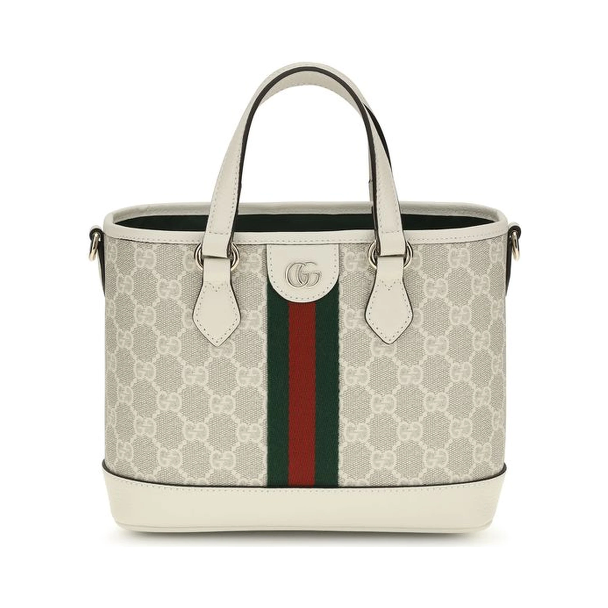 White Fabric Shoulder Bag