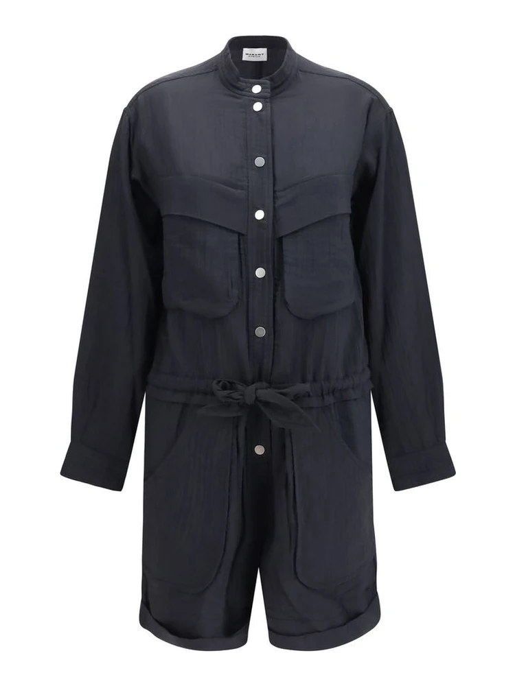Black Viscose Jumpsuit