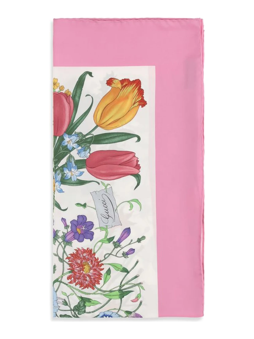 Multicolor Silk Scarf