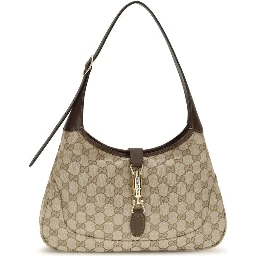 Beige Fabric Shoulder Bag