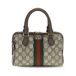 Brown Fabric Handbag